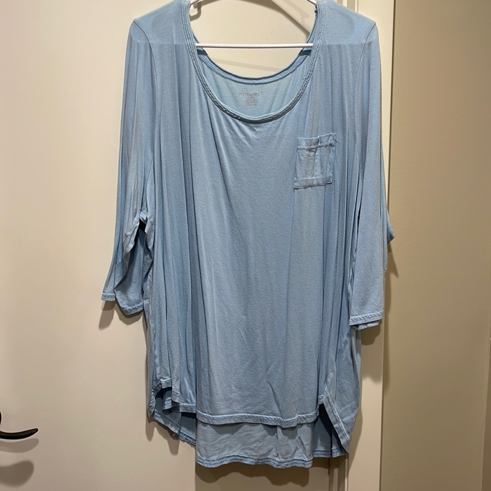Lane Bryant light blue top size 22/24